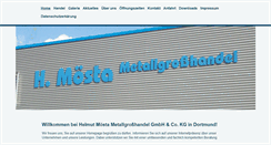 Desktop Screenshot of moesta-metalle.de